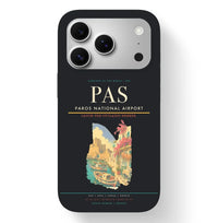 Thumbnail for Paros Airport (PAS) design on black iPhone 17 Pro MagSafe case