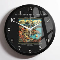 Thumbnail for SAN CARLOS DE BARILOCHE - Poster - Wall Clock Framed - Black