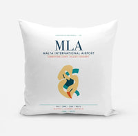 Thumbnail for Malta International Airport (MLA) design on white pillow