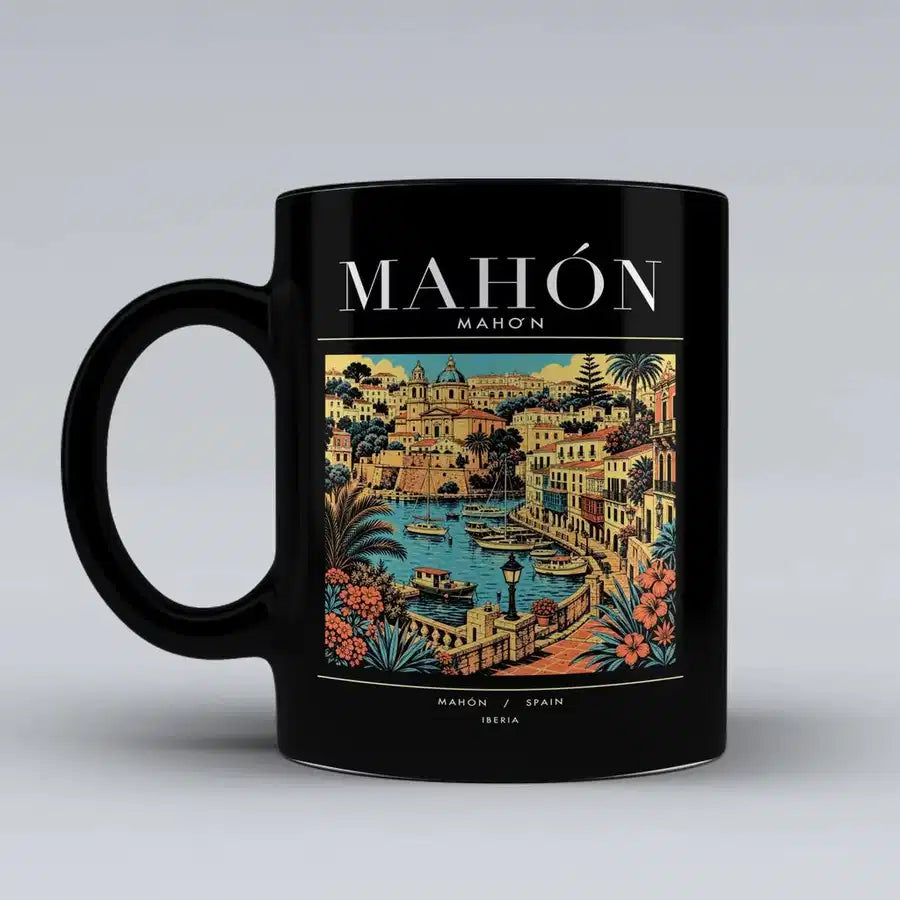 MAHÓN - Poster - Mug - Black