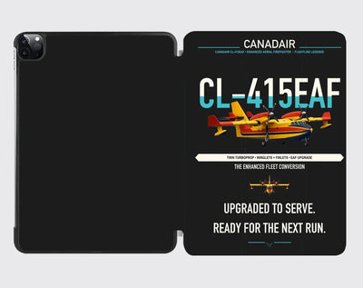 Canadair CL-415EAF design on black ipad tablet case