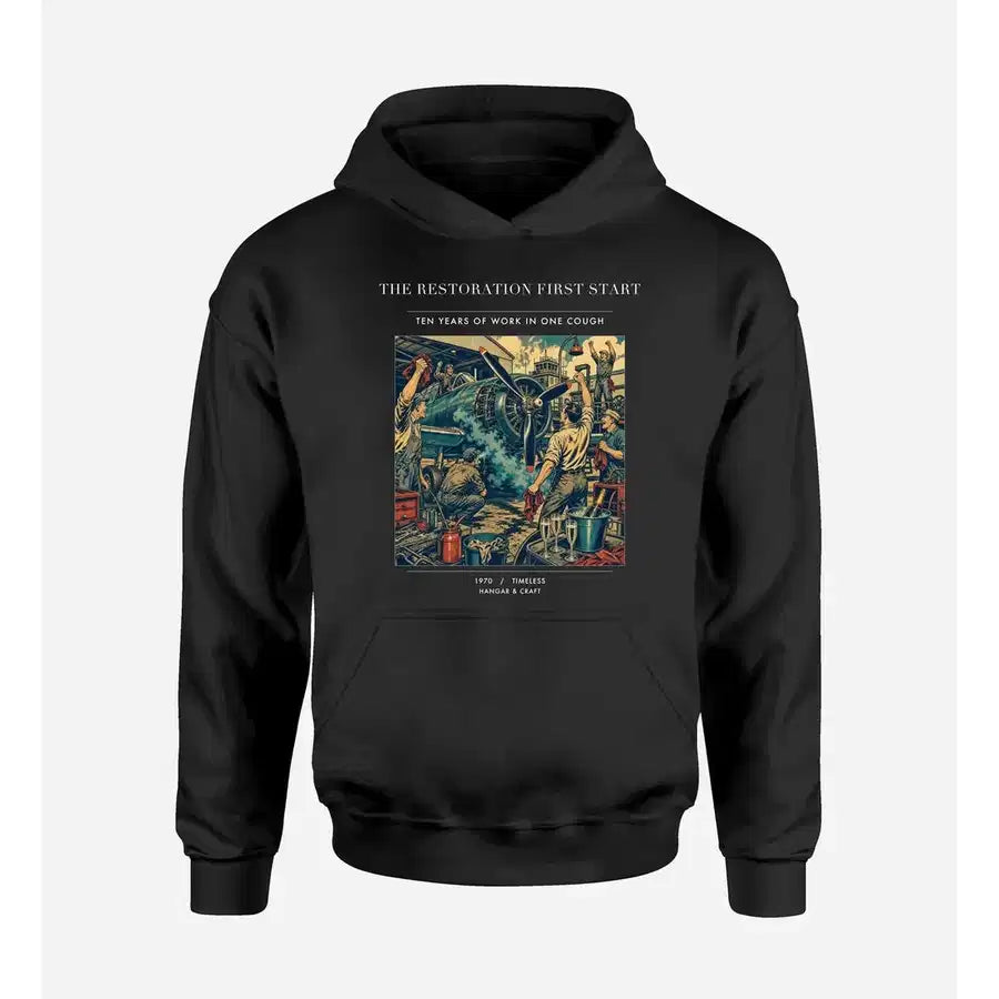 VINTAGE G4455 - The Restoration First Start - Premium Hoodie design on black premium