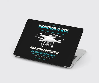 DJI Phantom 4 RTK design on black MacBook case