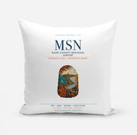 Thumbnail for Dane County Regional Airport Madison (MSN) design on white pillow