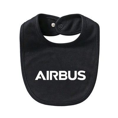 Airbus & Text Baby Saliva & Feeding Towels aviation print on kids soft absorbent cotton saliva feeding towel.