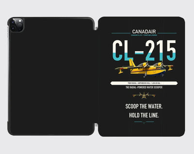 Canadair CL-215 design on black ipad tablet case