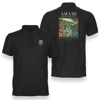 Thumbnail for AMAMI - Poster - Double-Side Polo - Black