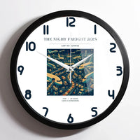 Thumbnail for VINTAGE G4133 - The Night Freight Jets - Designed Wall Clocks design on white framed