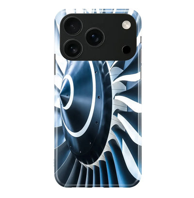 Blue Toned Super Jet Engine iPhone Case