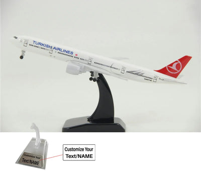 Turkish Airlines Boeing 777 Airplane Model (16CM) aviation themed 16-18cm scale model aircraft, diecast metal.