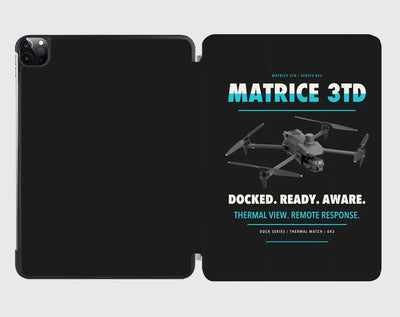 DJI Matrice 3TD design on black ipad tablet case