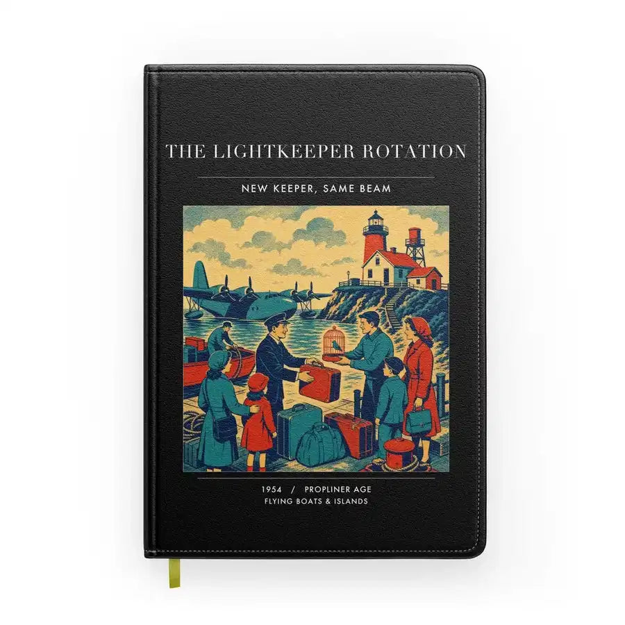 VINTAGE G4418 - The Lightkeeper Rotation - Designed Notebooks design on black
