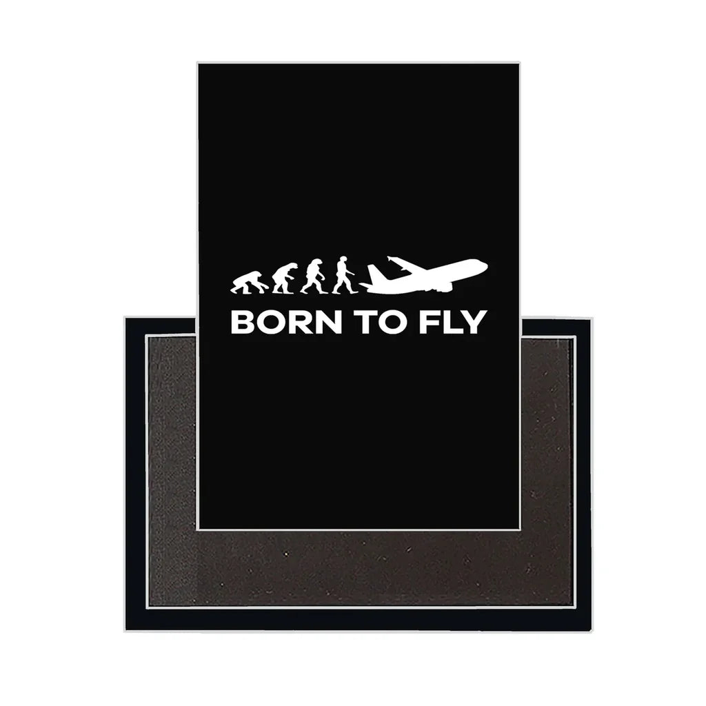 Born To Fly aviation design magnet in strong neodymium core.