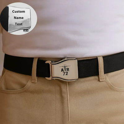 ATR-72 & Plane aviation seat-belt buckle accessory, real seat-belt webbing.