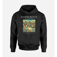 Thumbnail for HAMMERFEST - Poster - Premium Hoodie - Black