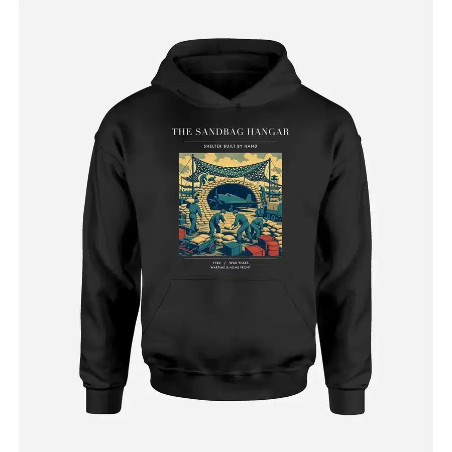 VINTAGE G4505 - The Sandbag Hangar - Premium Hoodie design on black premium