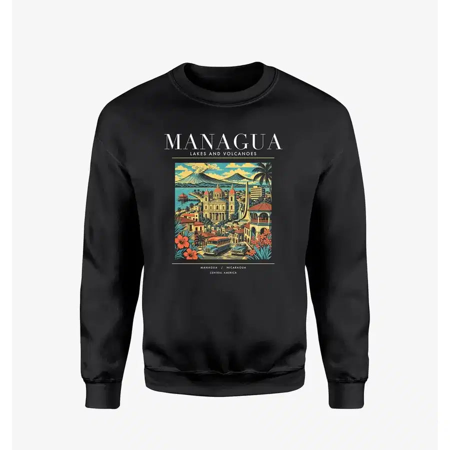 MANAGUA - Poster - Sweatshirt - Black