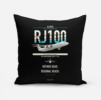 Thumbnail for Avro RJ100 design on black pillow