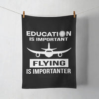 Thumbnail for Flying is Importanter aviation design on soft absorbent cotton towel.