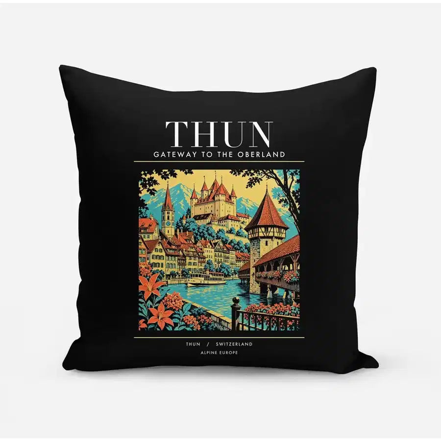 THUN - Poster - Pillow - Black