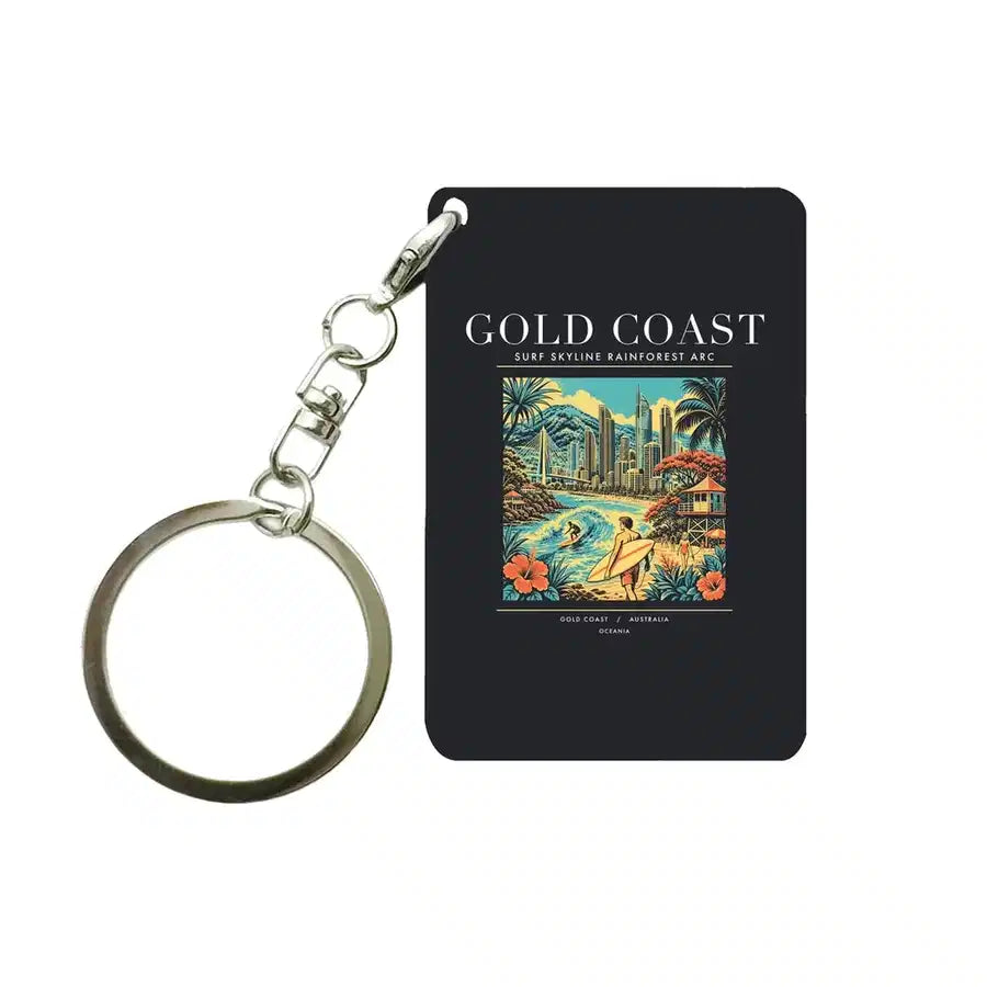 GOLD COAST - Poster - Key Chain - Black
