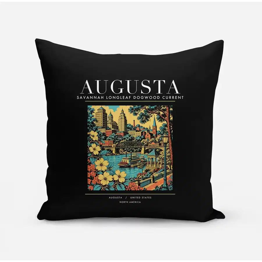AUGUSTA - Poster - Pillow - Black