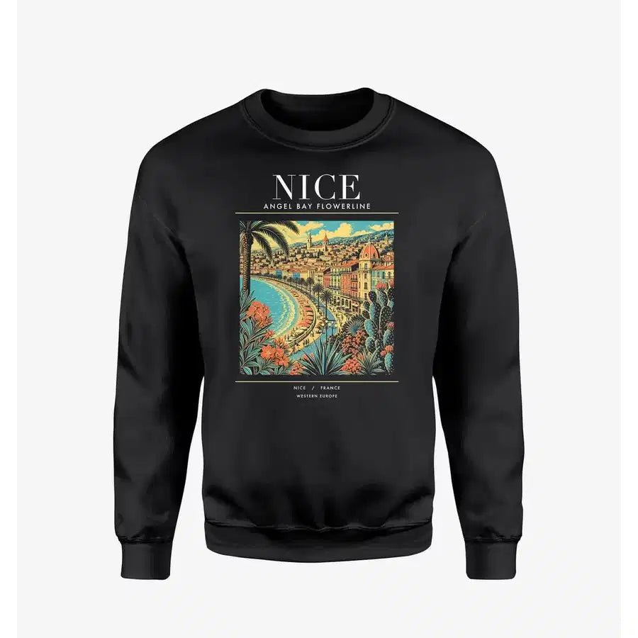 NICE - Poster - Sweatshirt - Black