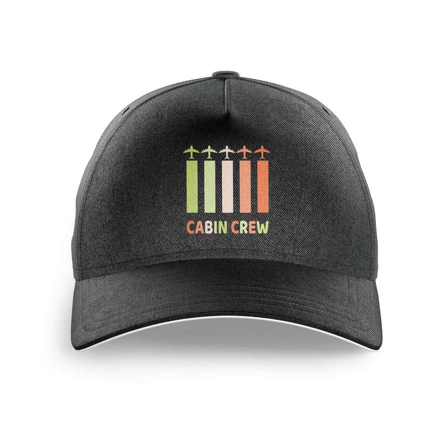 Colourful Cabin Crew Printed Hat