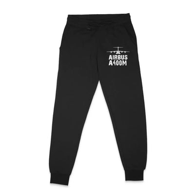 Airbus A400M & Plane aviation design on soft cotton blend sweatpants.