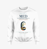 Thumbnail for Prince Mohammad Bin Abdulaziz International Airport (MED) design on white sweatshirt