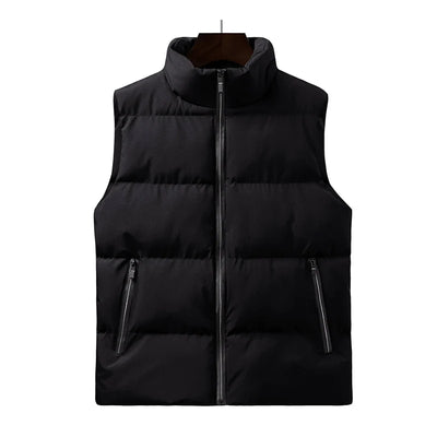 NO aviation design printed on quilted padding with sleeveless design puffy vest.