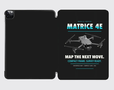 DJI Matrice 4E design on black ipad tablet case