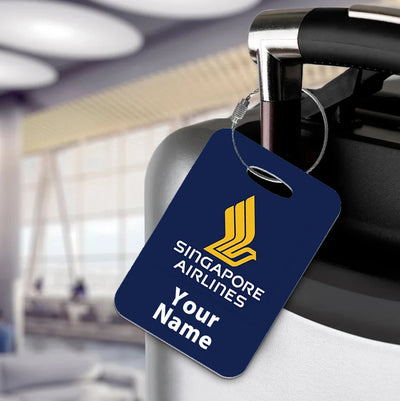 Singapore Airlines aviation design acrylic luggage tag, durable acrylic construction.