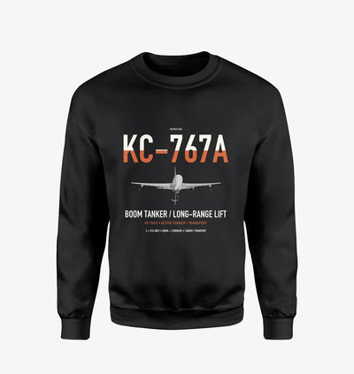 Boeing KC-767A design on black sweatshirt