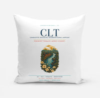 Thumbnail for Charlotte Douglas International Airport (CLT) design on white pillow