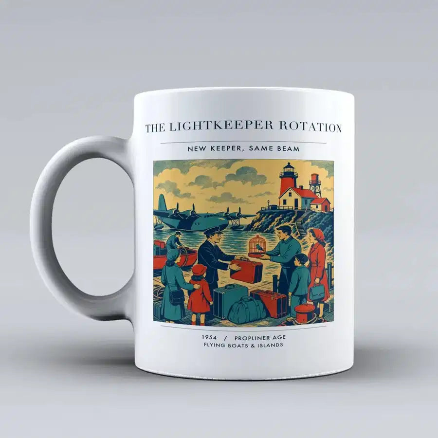 VINTAGE G4418 - The Lightkeeper Rotation - Ceramic Mug design on white