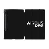Thumbnail for Airbus A320 & Text aviation print tablet case, fits Samsung tablet.