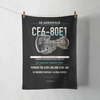Thumbnail for CF6-80E1 design on black towel