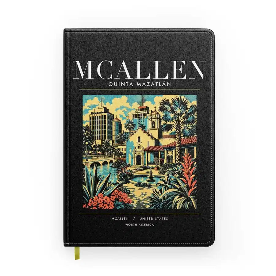MCALLEN - Poster - Notebook - Black