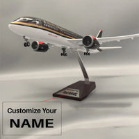 Thumbnail for Side view of Royal Jordanian Jordan Air Boeing 787 Airplane Model (1/130 Scale) aviation LED model airplane in diecast metal.