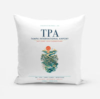 Thumbnail for Tampa International Airport (TPA) design on white pillow