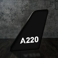 Thumbnail for Airbus A220 Flat Text Led Aircraft Tail aviation art 3D aircraft tail lamp in premium acrylic with LED.