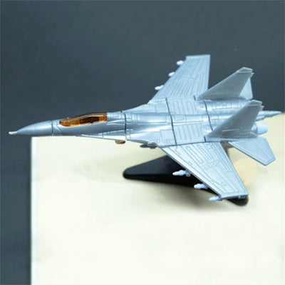 J-11 Fighter Jet (J-11) Airplane Assembly Model Puzzle Building Mini Plastic Random color aviation themed Lego-style model airplane.