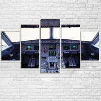 Thumbnail for Airbus A320 Cockpit Wide canvas - Multiple (5 Panels)