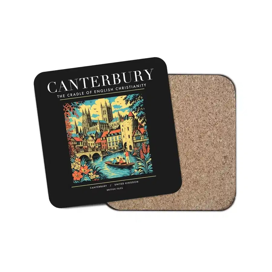 CANTERBURY - Poster - Coaster - Black