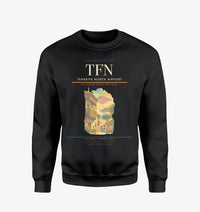 Thumbnail for Tenerife North Airport (TFN) design on black sweatshirt