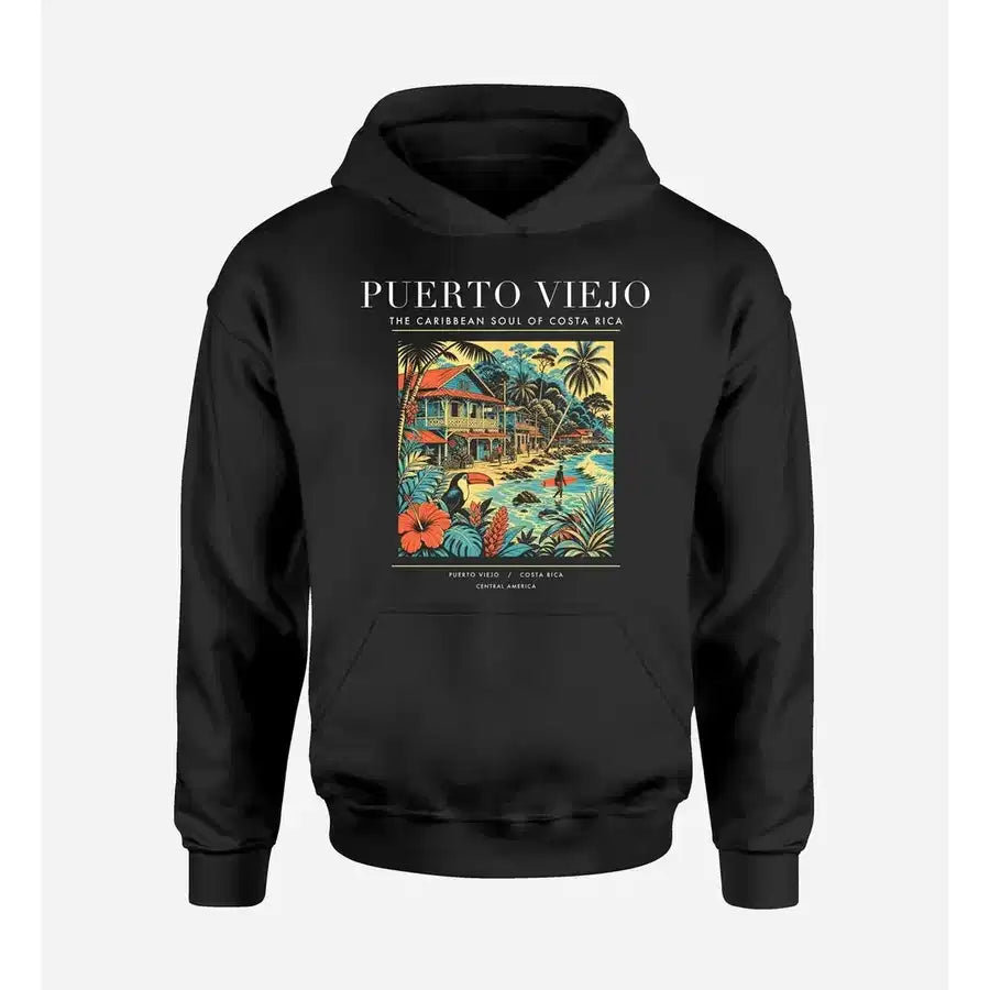 PUERTO VIEJO - Poster - Premium Hoodie - Black
