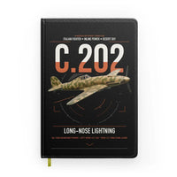 Thumbnail for Macchi C.202 Folgore design on black notebook