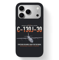 Thumbnail for C-130J-30 Super Hercules design on black magsafe iphone case, for iPhone 17 Pro
