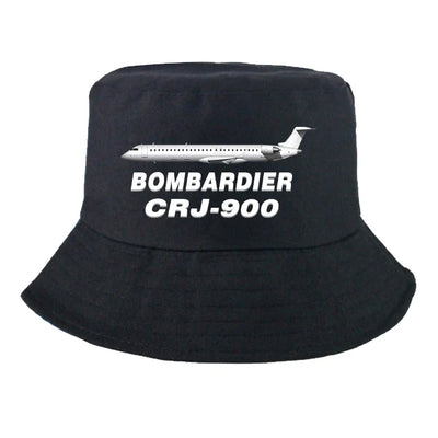 Bombardier CRJ-900 Summer aviation embroidery on breathable cotton summer hat.